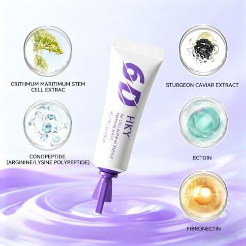 HKY 6D Collagen Niacinamide Peel Off Face Mask – PDRN & Ectoin, Salmon Egg Extract & Fibronectin for Firming & Repair – Conopeptide & Peptides, Sea Fennel Stem Cell – Anti-Aging, Brightening - Thumbnail 6