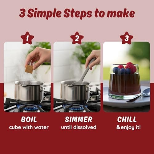 Cranberry Chia Seed Jelly – Vegan, Halal, Gluten-Free, Dye-Free | Jel Dessert made with Natural Brown Sugar & Konjac | 8 Counts (makes 40oz+) - Thumbnail 6