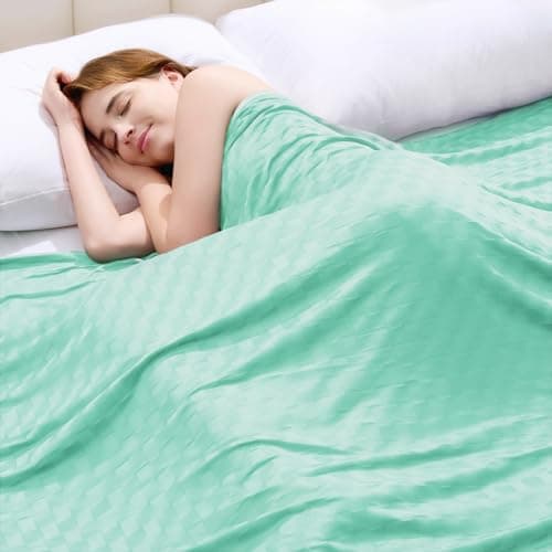 Topcee Cooling Blanket Throw- 50"x60" Summer Cooling Throw Blanket for Hot Sleepers Arc-Chill Q-Max >0.45 Cool Fiber for Night Sweats, Soft Lightweight Sofa Blankets for Kid Adults - Image 1