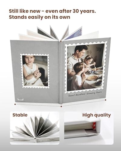 Custom Photo Book | 8x11" Hardcover Layflat with Glossy Waterproof Pages | 24 Premium Pages Holds 30-50 Photos (Up to 70 with Creative Layouts) | Wedding Album, Baby Memory Book, Scrapbook - Thumbnail 3