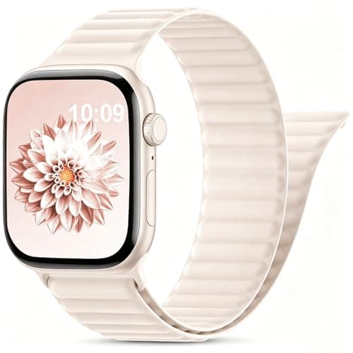 AMKSY Magnetic Sport Bands for Apple Watch Bands for Men Women 44mm 49mm 46mm 42mm 45mm 40mm 41mm 38m, Soft Silicone Strap Wristbands for Apple iWatch Ultra 3 2 1 Series 11 10 9 8 7 6 5 4 SE - Image 1