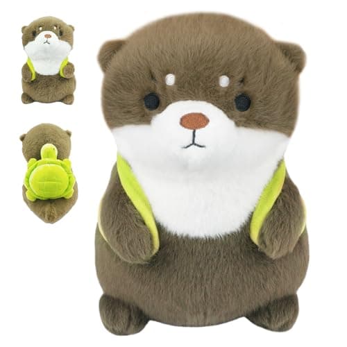 Ayehe Microwavable Stuffed Animal, Heatable and Coolable Otter, Heated Stuffed Animals for Cramps & Pain Relief, Lavender-Scented Toy, Cute Soft Plush Toys for Adults and Children(Turtle Otter) - Image 1