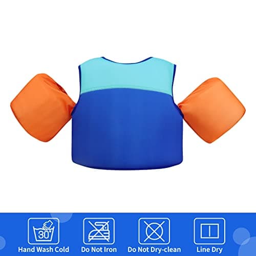 Gogokids Toddler Swim Vest Pool Floats for Kids 30-40-50-60-70 lbs, Kids Swimming Jacket[Stable Buoyancy & Comfort Wear] Puddle Float Jumper Swim Arm Floaties Bands Water Wings for Boys Girls Swimmies - Thumbnail 6