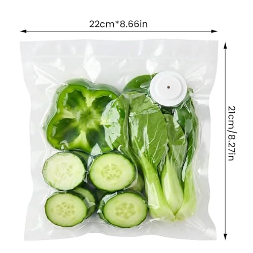 Compact Vacuum Sealer for Food, Rechargeable Handheld Vacuum Sealer Machine with 30 Reusable Vacuum Sealer Bags, Seal Meal Saver, Powerful Handheld Food Sealer Organizing (21 * 22cm-30 Bags) - Thumbnail 3