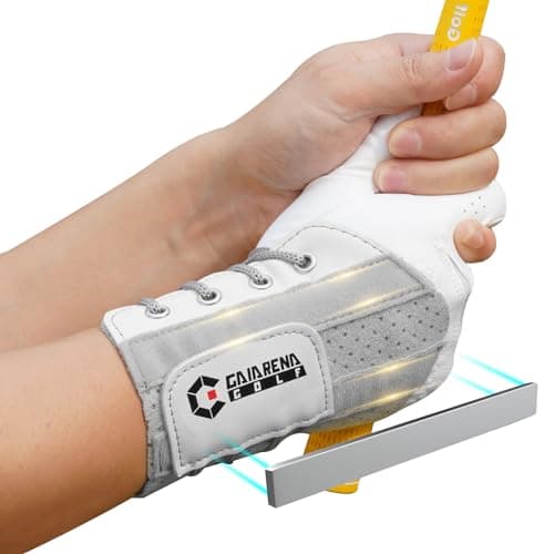 GAIARENA Golf Training Aid Wrist Hinge Trainer Brace, Effective Golf Swing Training Aids, Correct Wrist Angle Swing Posture & Develop Muscle Memory for Beginner (Left Handed Golfers)【Patent Pending】