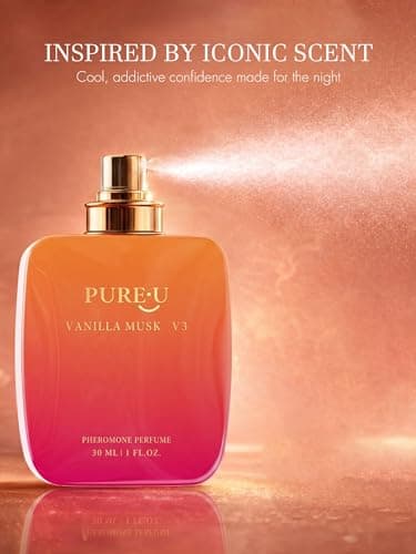 PUREU Pheromone Perfume for Women - Long Lasting Creamy Vanilla & Sweet Wood Scent, Intensely Concentrated Extrait de Parfum Spray Oil, Travel Size Cozy & Warm for Daily Use, 1 fl oz (30ML) - Thumbnail 3