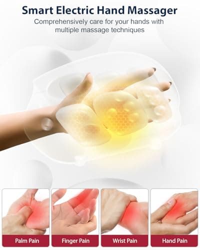 CINCOM Hand Massager - Cordless Hand Massager with Heat and Compression for Arthritis and Carpal Tunnel - Thumbnail 2