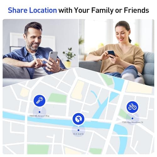 Air Tags-4 Pack Tracker Tag for iOS and Android, Work with Google Find Hub & Apple Find My APP, Long Battery Life, for Keys/Luggage/Suitcase/Backpack/Wallet, Black - Thumbnail 6