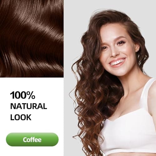 SHIHUANUO Hair Dye Shampoo 3 in 1 for Gray Hair Coverage, Herbal Ingredients Natural Shampoo Hair Dye for Women & Men/Ammonia-Free 520ml(Coffee) - Thumbnail 2
