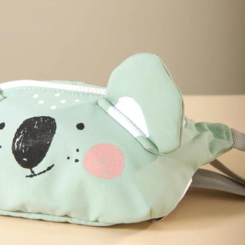 SUNVENO Kids Fanny Pack, Cute Teddy Cartoon Waist Bag for Boys & Girls, Adjustable Crossbody Belt Pouch Ages 2-8, Travel Beach & Birthday Gift - Thumbnail 4