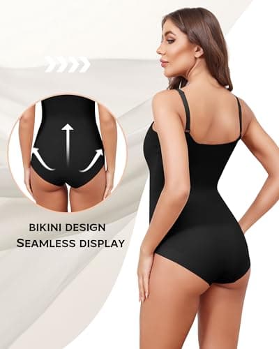 Oegho Shapewear Bodysuits For Women Seamless Tummy Control Body Suit - Thumbnail 4