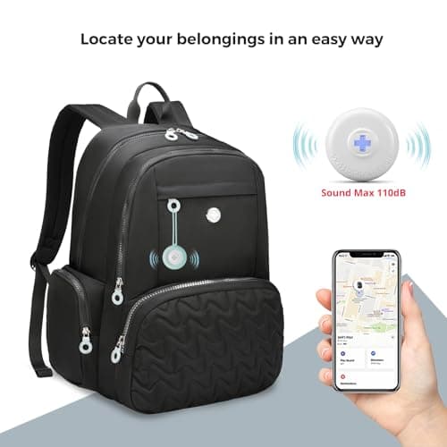 Swissdigital Design Backpack for Women, Medium Black Backpack with Finder, 15.6 inch Laptop Modern Backpacks with USB Charging Port and Finder – Finder Color Random | SD17119507F-01 - Thumbnail 2