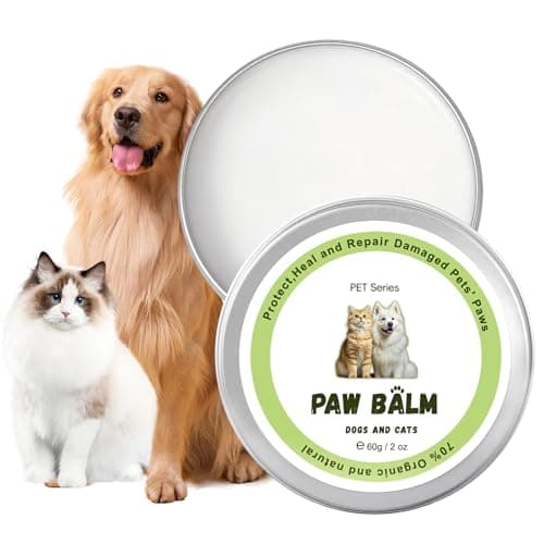GUOYAOLIFU Pet Paw Balm, Organic Dog Paw Pad Balm Protector, Moisturizer & Soother for Dry, Cracked Pads| Cat Wax & Cream, Helps Protect & Heals Cracked Paws (60g /2oz) - Image 1