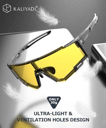 KALIYADI Sports Sunglasses-Men Polarized-Mens-Sunglasses Women: Running Sun Glasses with UV400 for Fishing Cycling - Thumbnail 5
