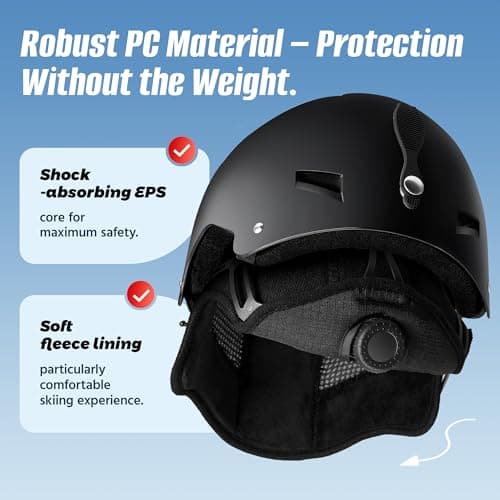 LUMDEER Ski Helmet, UV Protection Snowboard Helmet, Certified Ajustable Snow Sport Helmets for Men Women Skiing, Skating, Snowboarding - Thumbnail 2