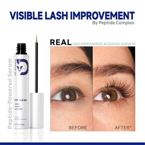 Dr Vincent Lash Serum for Eyelash Growth, Eyelash Growth Serum Advanced Peptide Formula with 2.3× Absorption for Fuller, Thicker, Longer Lashes, Vegan & Cruelty-Free, Clinically Tested (5mL) - Thumbnail 2