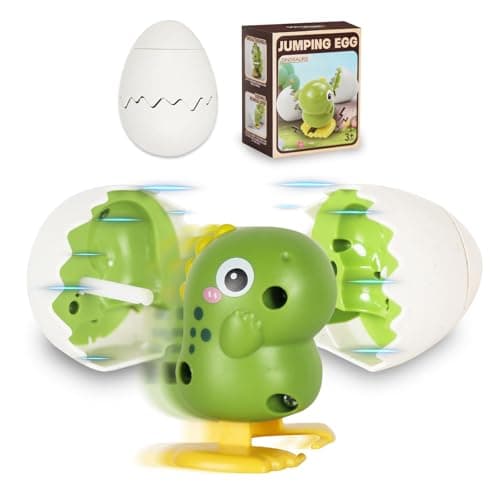 Wind-Up Surprise Eggs Easter Basket Stuffers & Party Favors – Hatching Dinosaur Toys, Prefilled Crack Open Eggs with Walking Dinosaur Inside, Reusable Boom Easter Eggs Toys for Kids Boys Girls - Image 1