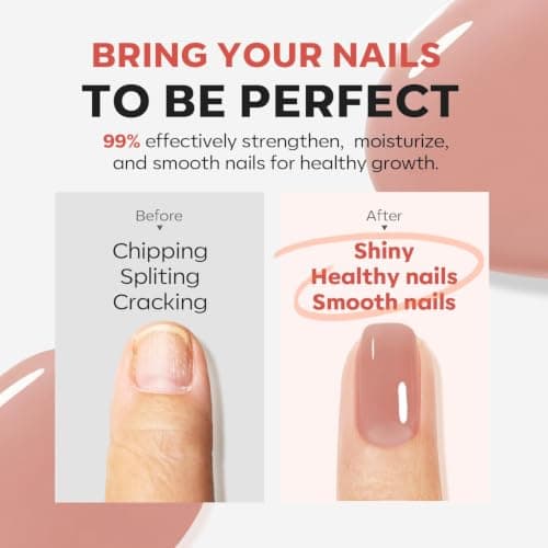 modelones Nail Strengthener and Growth Nail Hardener Nude Nail Polish - Thumbnail 5
