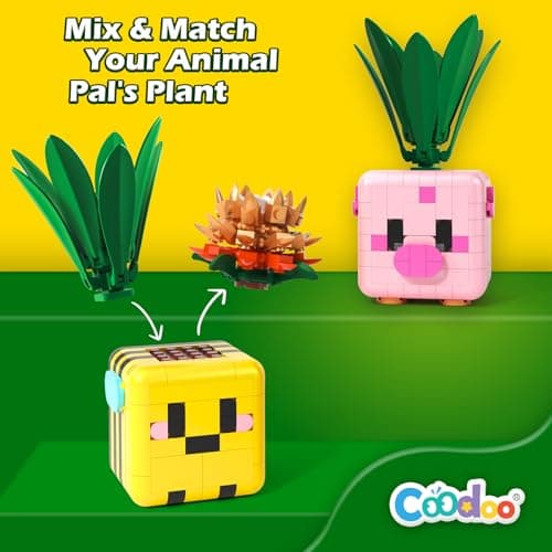 Botanicals Plants Building Blocks, Compatible with Lego Botanicals Flowers, Creative Desk Decor for Teens Adults Kids Toys for Boys Girls Students - Thumbnail 6