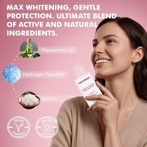 CALLSMILE Whitening Strips for Teeth Sensitive: 64 Strips Gentle Teeth Whitening Strips Enamel Safe Non-Slip Dry Strip Technology Residue Free Daily Oral Care, Mint - Thumbnail 5