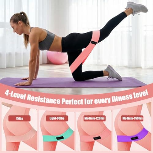 Binxalin 16 Pack Pilates Essentials Kit for Women, Home Pilates Equipment Ring and Ball Set, Fabric Booty Bands, Guide, Pilates Workout Kit for Starter at Gym Studio Travel - Thumbnail 5