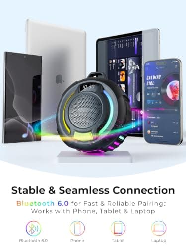 havit Bluetooth Shower Speaker IP67 Waterproof Portable Speakers Wireless - Thumbnail 4