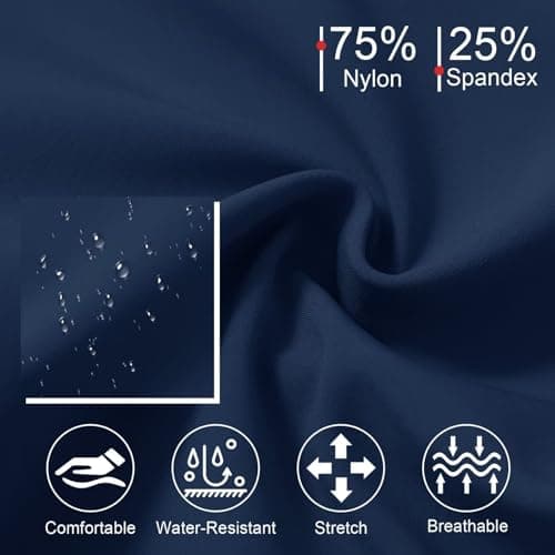 M MAELREG Fleece Golf Pants Men 30"/32"/34" Quick Dry Stretch Water-Resistant Casual Mens Dress Pants with Pockets Navy - Thumbnail 4