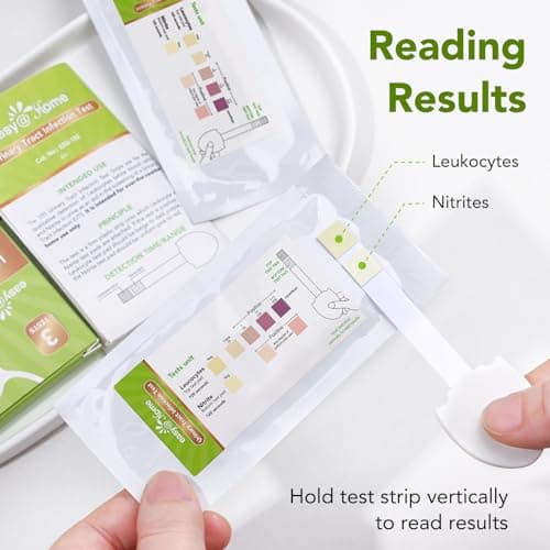 Easy@Home UTI Test Strips for Women, 9 Pack Urinary Tract Infection Test Strip, OTC Use, Instant Home UTI Testing Kit, Detect Leukocytes & Nitrites, Urine Dip Sticks - #UTI-EZU-102 - Thumbnail 5