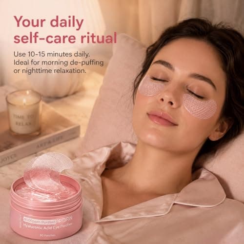 Watofun PDRN Under Eye Patches for Puffy Eyes & Dark Circles with Peptide, Niacinamide & Collagen, Hydrating Eye Mask for Rejuvenating & Nourishing, Travel Essentials 60 Count, Korean Skin Care - Thumbnail 6