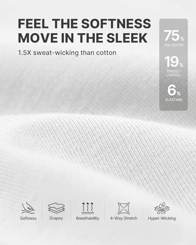 G4Free Shorts Sleeve Tops for Women Casual Workout Crew Neck Tee Shirts Relaxed Fit Soft Smooth Athletic Yoga Gym Tee Tops (Pure White,XXL) - Thumbnail 4