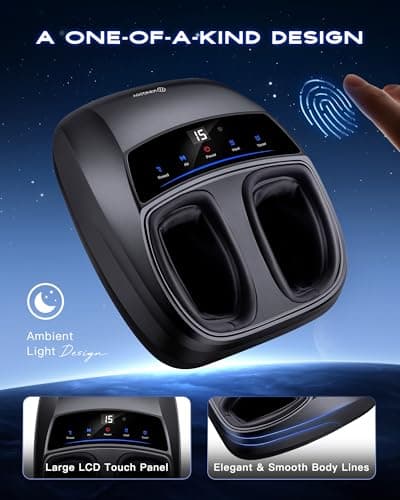 KINGJOY Foot Massager with Heat - Professional Shiatsu Deep Kneading for Neuropathy & Plantar Fasciitis Relief | 2026 Upgraded Model - Thumbnail 6