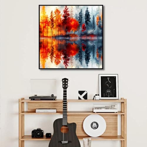 igoodom Landscape Diamond Art Kits for Adults, Landscape Diamond Painting Kit, Full Drill Round Diamond Art Kits, DIY Gem Art and Crafts for Home Wall Decor Gift 14x14inch - Thumbnail 3