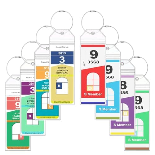 NTONPOWER Cruise Luggage Tags Holders With Steel Loops - Clear Waterproof Document Tags for Royal Caribbean & Celebrity Cruise Ships - Image 1