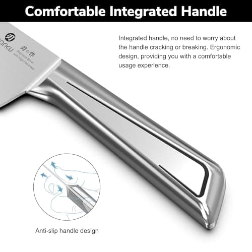 imarku Chef Knife 8 Inch, Ultra Sharp Stainless Steel Kitchen Knife with Ergonomic Handle, Professional Cooking Knife for Meat, Vegetables & Fruits, Rust Resistant Chef’s Knife with Gift Box - Thumbnail 3