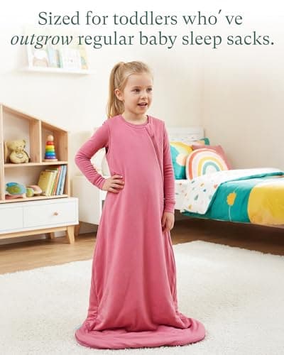 PurComfy Extra-Long Toddler Sleep Sack, Premium Bamboo Viscose Warm Sleeping Bag Supersoft 1.0 TOG Wearable Blanket 3T-4T-5T - Thumbnail 3