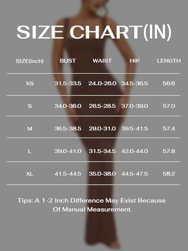 REORIA Basic Sexy Square Neck Sleeveless Formal Bodycon Long Maxi Dress Wedding Guest Dresses for Women Slimming Lounge Ribbed Full Length Dresses 2026 Summer Coffee Small - Thumbnail 6
