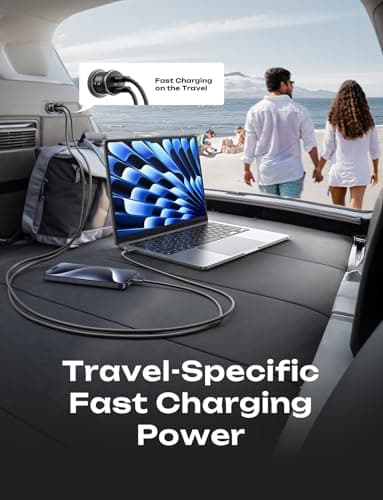 LISEN 90W USB C Car Charger USB C Fast Charge, 45W PD&QC 3.0 Fast Car Charger for Samsung Galaxy S26 S25, Cigarette Lighter USB Charger Adapter for iPhone 17 Air 16 15 Pro Max [All Metal & Mini] - Thumbnail 5