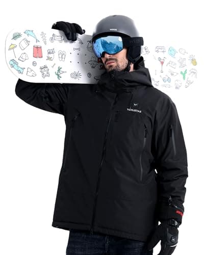 Venustas Men's Heated 3L Ski Insulated Jacket with 12V Battery, Waterproof, Windproof,Breathable, RECCO Reflector Built in - Thumbnail 2