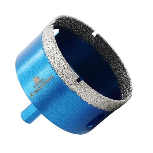 Dry Diamond Core Drill Bit,BRSCHNITT 68mm Diamond Hole Saw Core Drill Bit with Triangle Shank for Porcelain Tile Ceramic Stone Granite Marble - Image 1