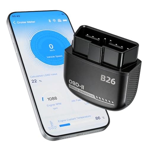 Feronix B26 Bluetooth OBD2 Scanner for iOS & Android - Subscription-Free Engine Code Reader, 2026 Upgraded Engine Diagnostic Tool, Reset Check Engine Light for Temporary & Pending Faults - Image 1