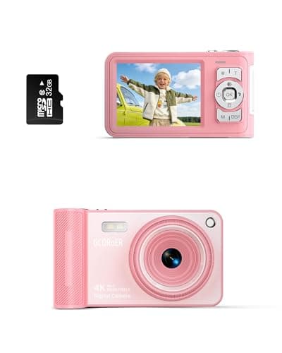 Kids Digital Camera,Digital Camera 50MP FHD 1080P Anti Shake Compact Point and Shoot Camera with 16X Zoom Small Camra,Birthday Gift for Girls,Teen Girls - Image 1