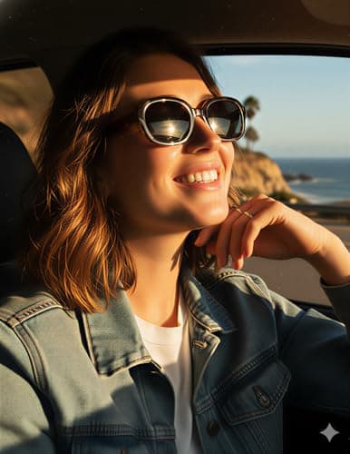 isheep SIS-18 Small Round Sunglasses – Unisex Vintage Mini Metal Frame with Nylon Construction, Prescription-Ready, UV400 Protection, Lightweight Classic Eyewea - Thumbnail 5