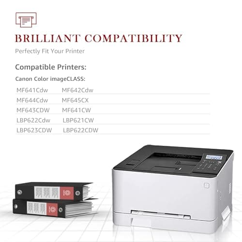 Toner Kingdom Compatible Toner Cartridge Replacement for Canon Cartridge 054 Set 054H for Canon MF641CW Color ImageClass MF644Cdw MF642Cdw LBP622Cdw - (Black, Cyan, Magenta, Yellow) - Thumbnail 3