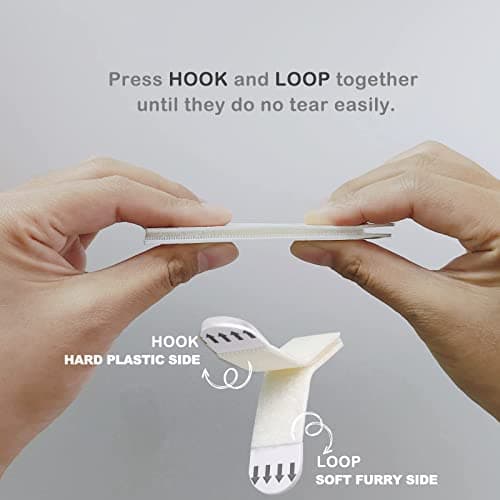 48 Pairs(96 Strips) Small Picture Hanging Strips Heavy Duty, Picture Hanging Kit, Hang Pictures on Wall Without Nails, No Hole Picture Hangers, Removable Adhesive Strips for Frame Hanging - Thumbnail 5