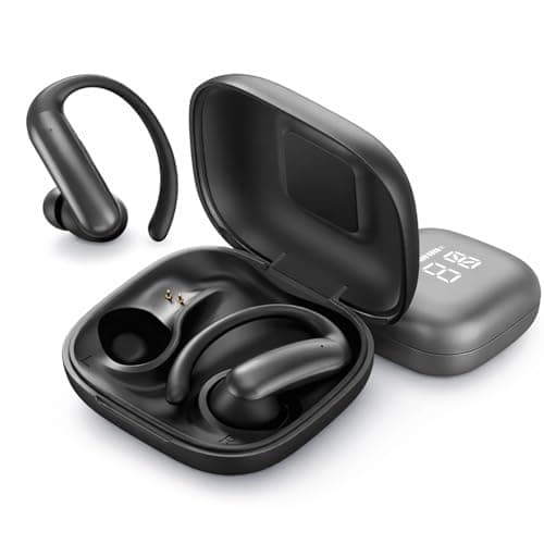linktoonex AI Translator Earbuds Real Time 139 Languages, Bluetooth Translation Earbuds with LED Display, No Subscription, Open Ear Design for Learning Travel & Business Meetings with Charging Case - Image 1