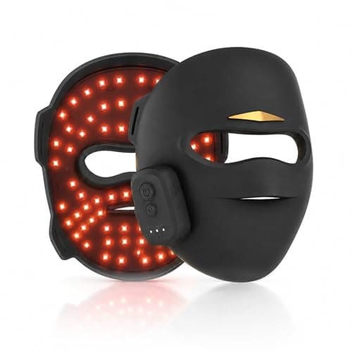 Starxi 4D Laser Light Therapy Mask, Red Light Therapy Mask for the Face, Professional Skin Rejuvenation, Deep Anti-Aging and Wrinkle Reduction for Home & Travel, Gifts for Women, Mom and Wife - Black - Image 1
