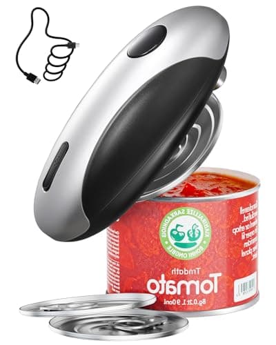 HouseSapp Rechargeable Electric Can Opener - Smooth Edge, One-Touch Automatic Can Opener for Seniors & Arthritis, Hands-Free Can Openers for Kitchen, Type-C Fast Charge, Compact Portable Can Openers - Image 1