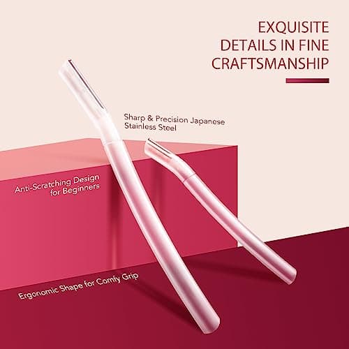 Dermaplane Razor for Women Face, (6 Count) Professional Dermaplaning Tool for Peach Fuzz, Facial and Eyebrow Hair Removal, Gentle Skin Exfoliation Blade - Thumbnail 4