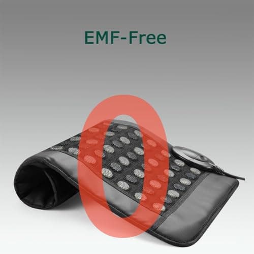 XUYU Far Infrared Heating Pad with Natural Jade and Tourmaline Stones - EMF-Free FIR Heat Mat for Back, Shoulder Comfort - Smart Memory Controller, Auto Shut-Off, Travel Bag (26" x 16.5") 2025Upgraded - Thumbnail 4