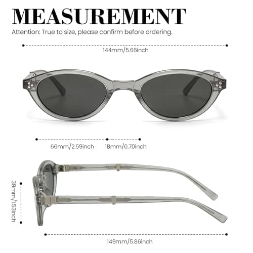 SODQW Foldable Vintage Oval Sunglasses for Women – UV400 Protection, Easy Storage for Travel, Beach & Everyday Wear - Thumbnail 4